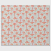 Papier Cadeau Motif Pastel Palm Tree (Plat)