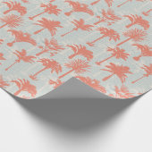 Papier Cadeau Motif Pastel Palm Tree (Coin)