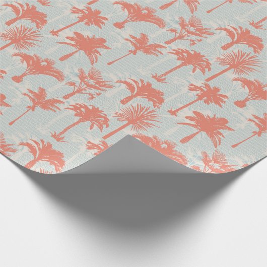 Papier Cadeau Motif Pastel Palm Tree (Coin)