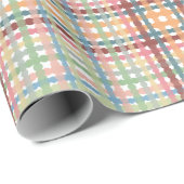 Papier Cadeau Motif pastel pointillé (Coin rond)