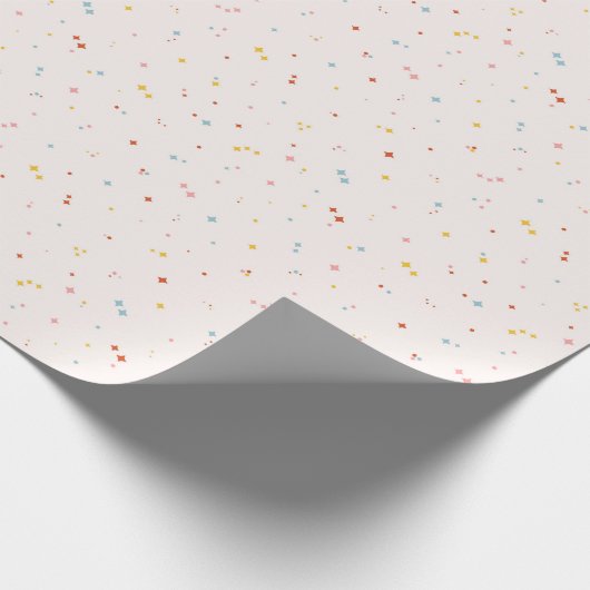 Papier Cadeau Motif Pastel Star (Coin)