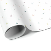 Papier Cadeau Motif Pastel Triangle (Coin rond)