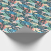 Papier Cadeau Motif Pastel Tropical Leaf (Coin)