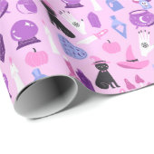Papier Cadeau motif Pastel Witch (Coin rond)