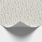 Papier Cadeau Motif Patchwork Damier (Coin)