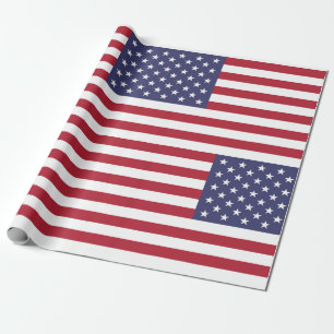 Papier Cadeau Motif patriotique de l'indépendance des Etats-Uni