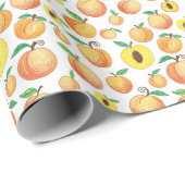 Papier Cadeau motif pêche (Coin rond)