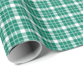 Papier Cadeau Motif Pepper Green classique plaid (Coin rond)