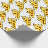 Papier Cadeau Motif Pepperoni Pizza Slices de fusion (Coin)