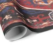 Papier Cadeau Motif persan antique (Coin rond)