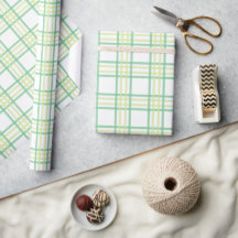 Motif Plaid Green Lime Pastel