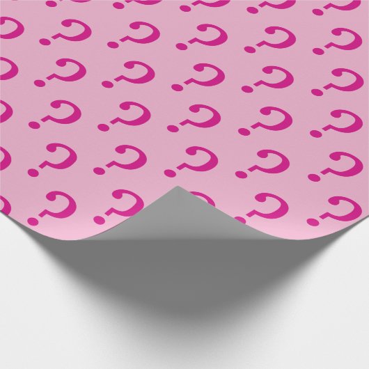 Papier Cadeau motif points d'interrogation (Coin)