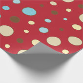 Papier Cadeau Motif Pois rouge (Coin)