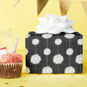 Papier Cadeau Motif Pom Pom Pom-pom girl noir