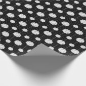 Papier Cadeau Motif Pom Pom Pom-pom girl noir (Coin)