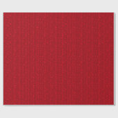Papier Cadeau Motif populaire de cœurs rouges (Plat)