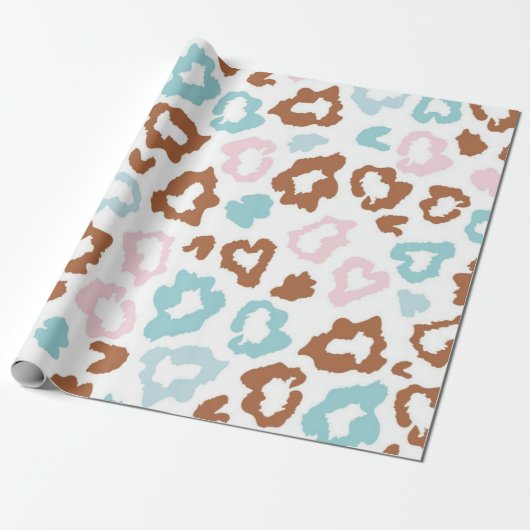 Papier Cadeau motif poster de animal (Déroulé)