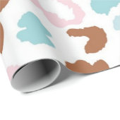 Papier Cadeau motif poster de animal (Coin rond)
