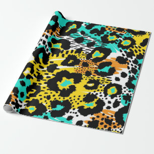 Papier Cadeau motif poster de animal