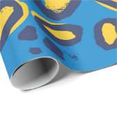 Papier Cadeau Motif poster de animal Leopard (Coin rond)