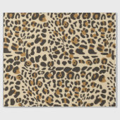 Papier Cadeau Motif Poster de animal Leopard Jaguar (Plat)