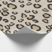 Papier Cadeau Motif Poster de animal Leopard moderne (Coin)