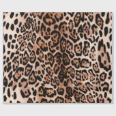 Papier Cadeau Motif Poster de animal Leopard Spot (Plat)