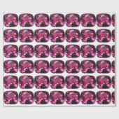 Papier Cadeau Motif pourpre (Plat)