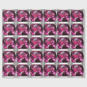 Papier Cadeau Motif pourpre (Plat)