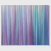 Papier Cadeau Motif pourpre et turquoise abstrait de rayures de (Plat)