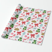 Papier Cadeau Motif Princesse de Conte de Fées (Déroulé)