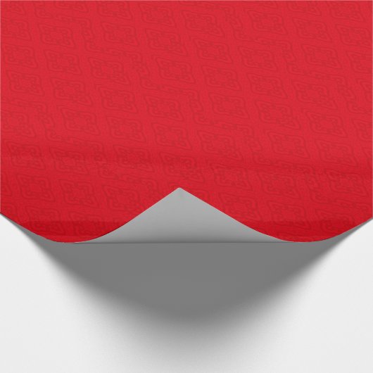Papier Cadeau Motif propice de chinois traditionnel rouge joyeux (Coin)