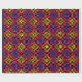 Papier Cadeau Motif psychédélique Rainbow Chevron (Plat)