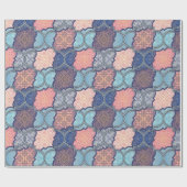 Papier Cadeau Motif Quatrefoil (Plat)