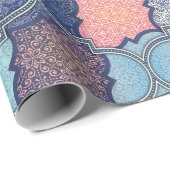 Papier Cadeau Motif Quatrefoil (Coin rond)