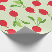 Papier Cadeau Motif Radish Red Green (Coin)