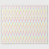 Papier Cadeau Motif Rainbow Pastel Dots (Plat)