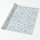 Papier Cadeau Motif Rangoli | Papier d'enrobage, Enveloppement b (Déroulé)