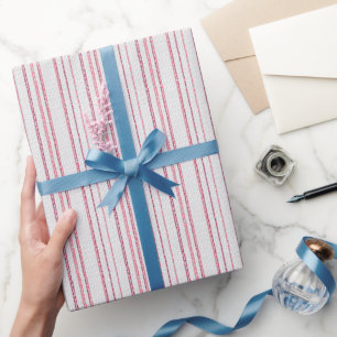 Papier Cadeau Motif rayé à points.
