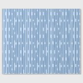 Papier Cadeau Motif rayé bleu clair (Plat)