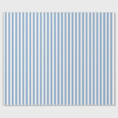 Papier Cadeau Motif rayé bleu et blanc (Plat)