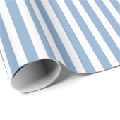 Papier Cadeau Motif rayé bleu et blanc (Coin rond)