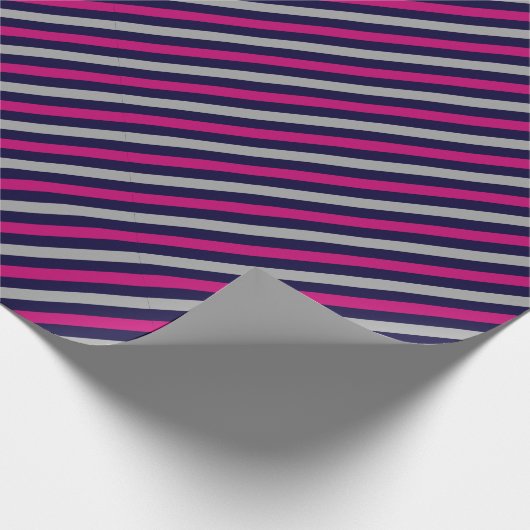 Papier Cadeau Motif rayé bleu-noir mou (Coin)