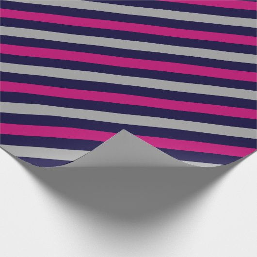 Papier Cadeau Motif rayé bleu-noir mou (Coin)