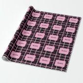 Papier Cadeau Motif rayé cool (Déroulé)