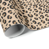 Papier Cadeau Motif rayé de tigre gras – Conception d'impression (Coin rond)