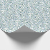 Papier Cadeau Motif rayé décoratif de feuille (Coin)