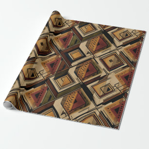 Papier Cadeau Motif rayé rustique du Sud-Ouest (1)