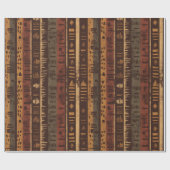 Papier Cadeau Motif rayé rustique du Sud-Ouest (5) (Plat)