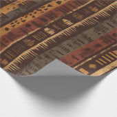 Papier Cadeau Motif rayé rustique du Sud-Ouest (5) (Coin)